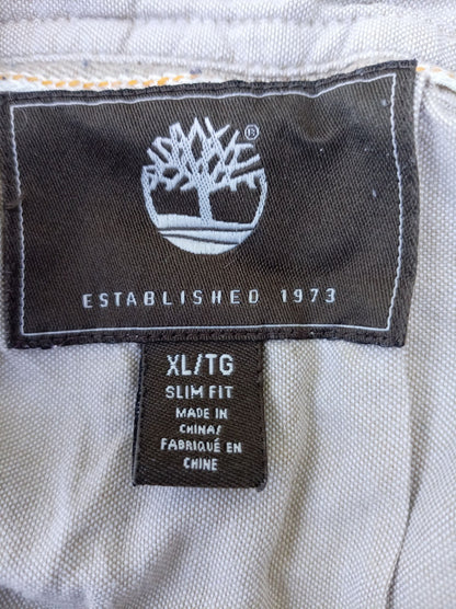 Vintage Y2K Timberland Men's XL Slim Fit Button Down Shirt Spotless 23" P2P