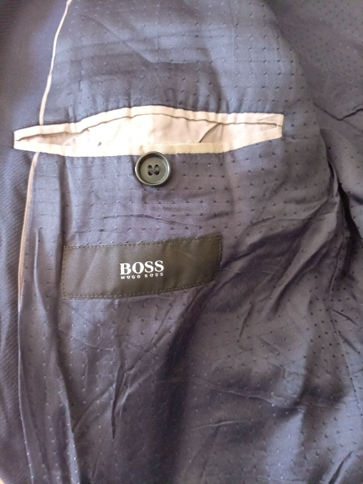 Hugo Boss Men’s Jacket – Dark Navy – Size 42R – Excellent Condition