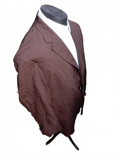 Beautiful Brown Vintage Hugo Boss Rossellini Movie U Blazer – 48R – Made in USA