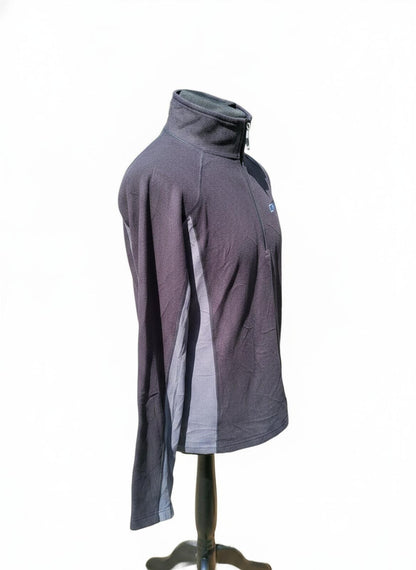 Berghaus 1/4 Zip Fleece Men's Medium M Dark Grey Charcoal Microfleece Pullover