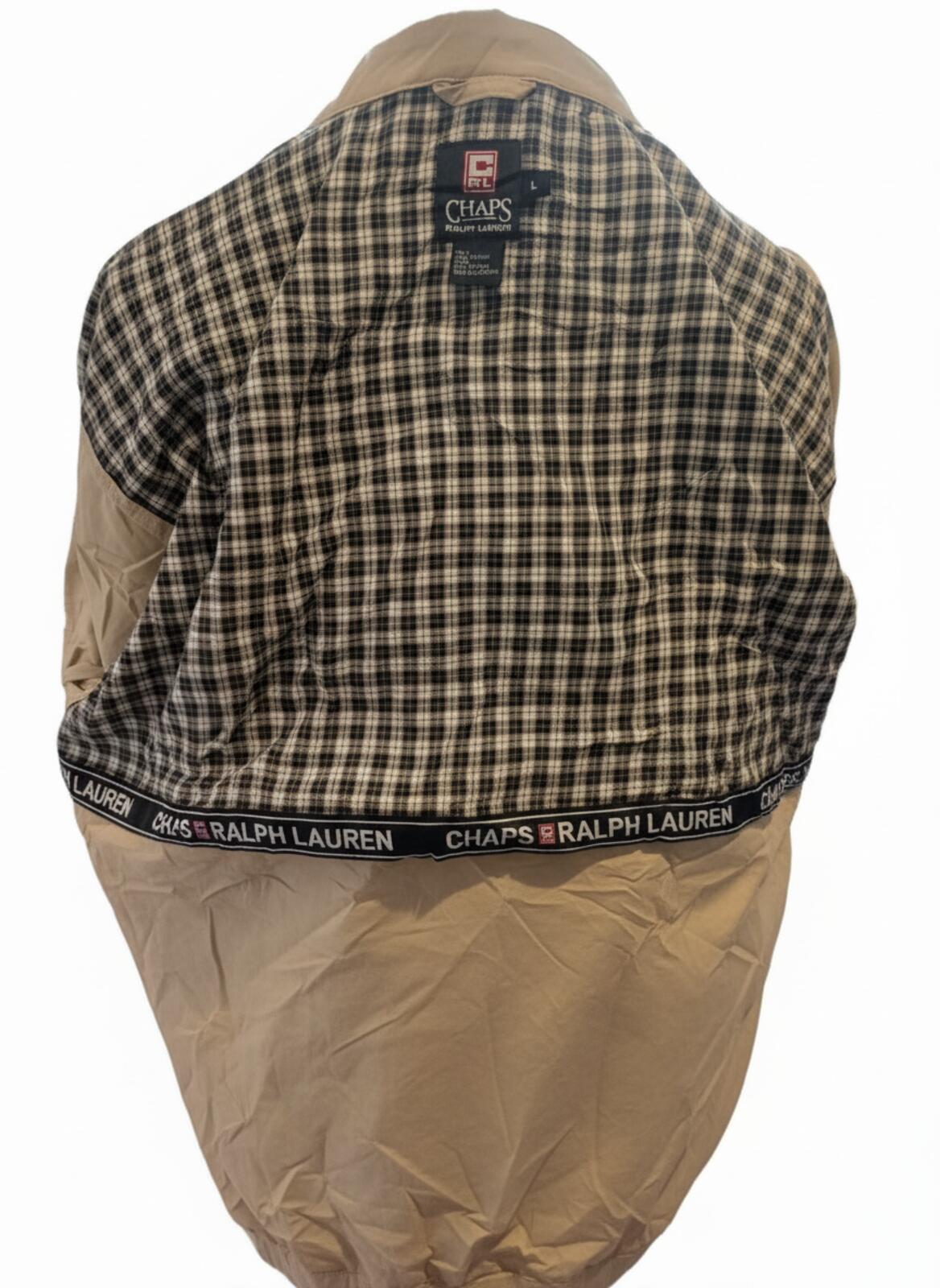 Chaps Ralph Lauren Harrington Jacket – Beige – Size L – Vintage 90s/00s