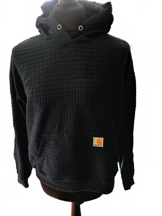 Carhartt Waffle‑Texture Hoodie – Black – Great Condition - XXL