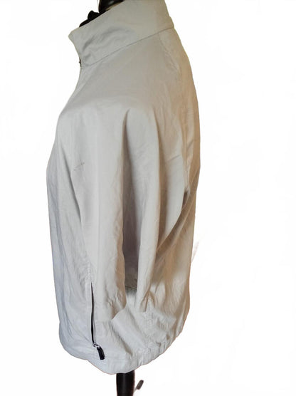2008 Adidas Quarter-Zip Windshirt | Grey | Short Sleeve | Gorpcore - Medium