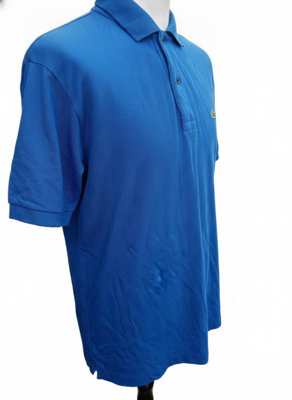 Lacoste Classic Blue Short Sleeve Polo Shirt - Size 6 XL