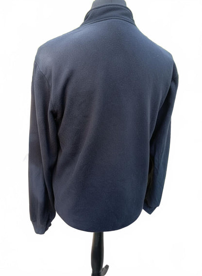 Adidas Originals Mens Jumper Size M Black Blue Crew Neck Sweatshirt Core Logo