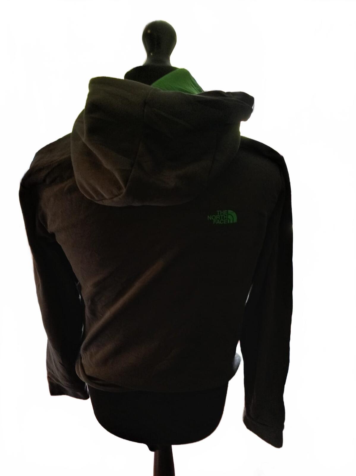 The North Face Drew Peak Hoodie | Dark Grey & Green | Mens Small | Gorpcore