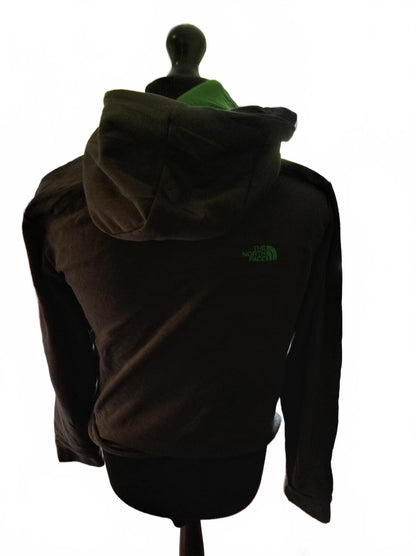 The North Face Drew Peak Hoodie | Dark Grey & Green | Mens Small | Gorpcore