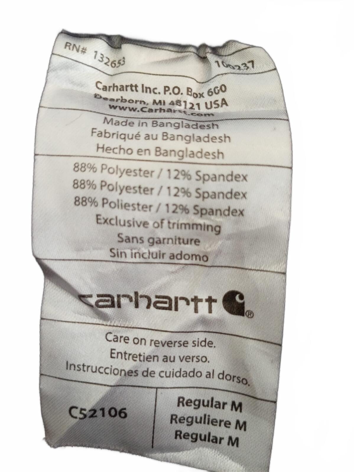 Carhartt FORCE Lightweight Work Trousers – Black – Regular M