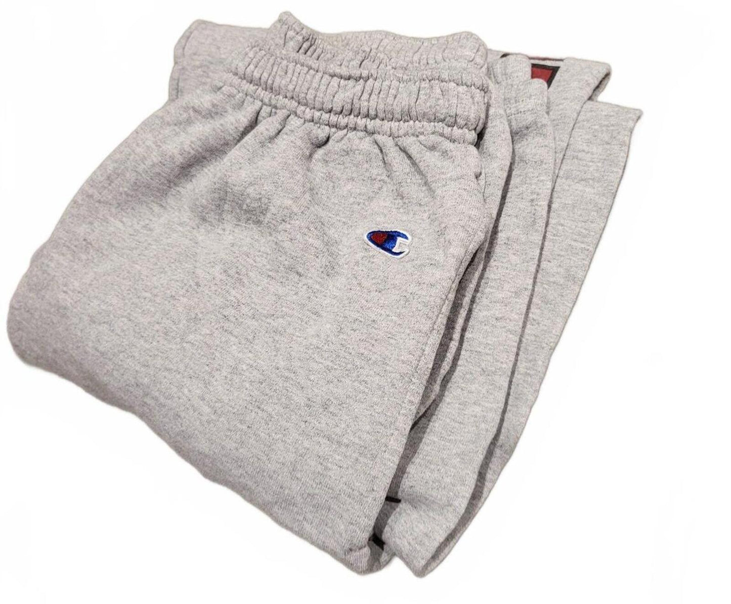 Champion Joggers Men’s M – Grey – “CENTRAL” Print – Fleece – Cuffed