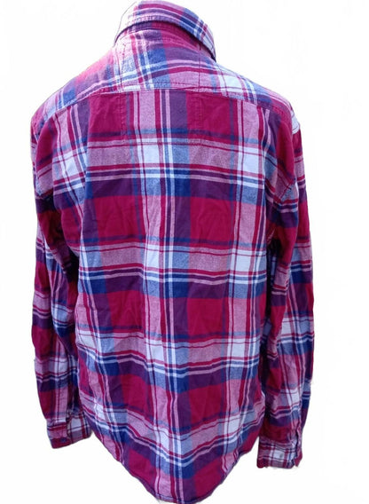 Brandit XL Shirt – Regular Fit – Red/Blue/White Check – Casual Workwear