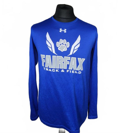 Under Armour Fairfax Track & Field Long Sleeve Shirt Blue - Small