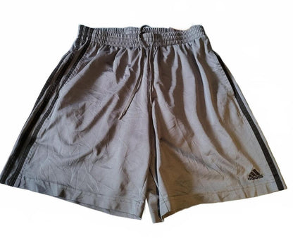 Adidas 3-Stripe Training Shorts - Grey/Black - Medium