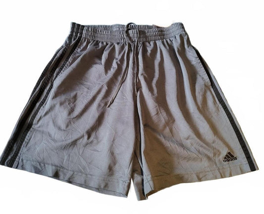 Adidas 3-Stripe Training Shorts - Grey/Black - Medium