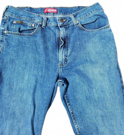 Lee Men's Regular Fit Straight Leg Jeans W36 L34 Blue Denim Comfort Stretch