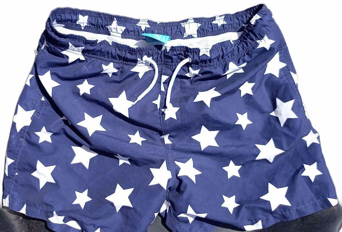 Quantico Surf Men’s Swim Shorts Stars Size L Drawstring Mesh Lining