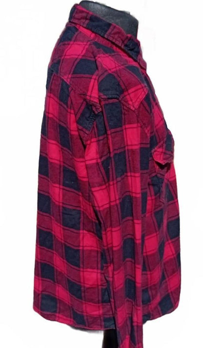 Brandit XL Shirt – Regular Fit – Red/Black Check – Casual Workwear