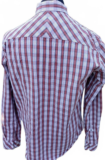 Vintage Y2K Timberland Men's XL Slim Fit Button Down Shirt Spotless 23" P2P