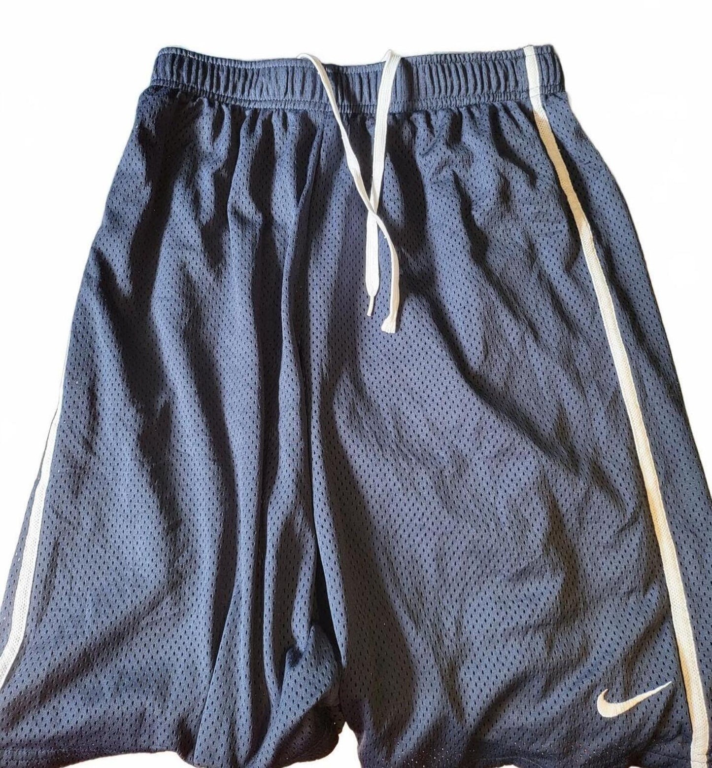 Nike Navy Blue Mesh Basketball Shorts - XL - Brilliant Condition