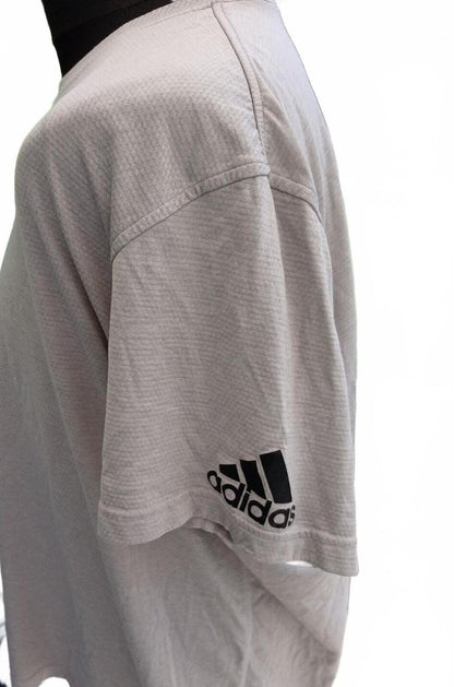 Adidas Men's Light Beige Short Sleeve T-Shirt XXL
