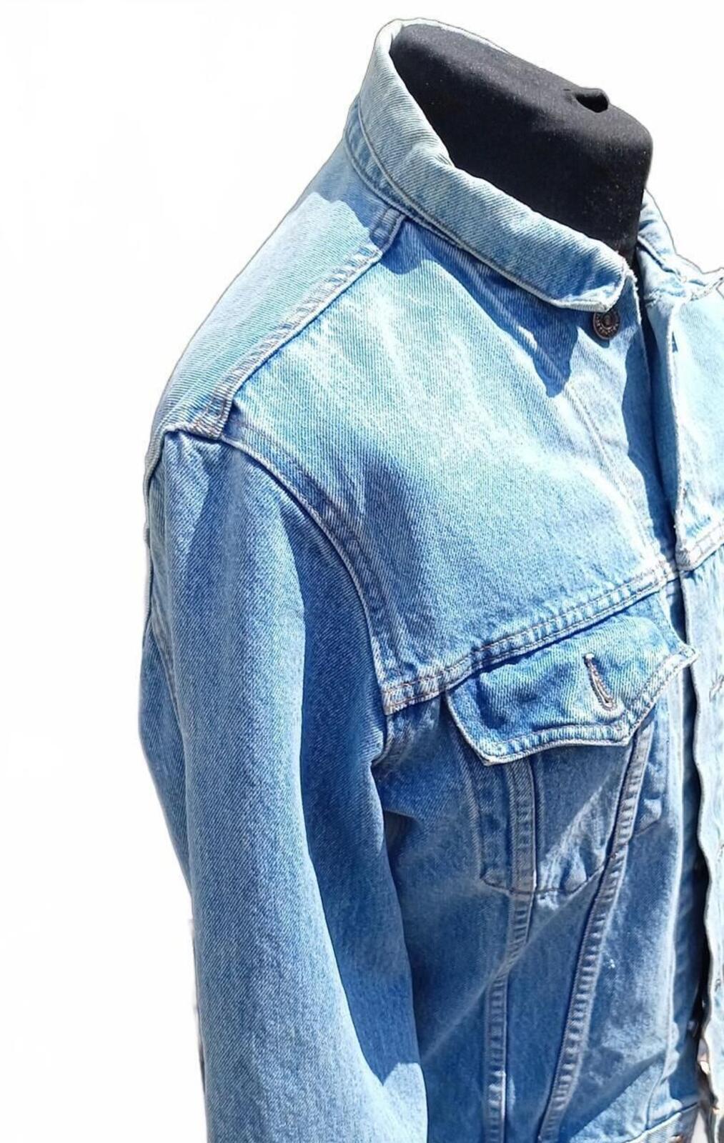 Vintage 80s Levi's 70506 0211 Denim Trucker Jacket Size 44 Large Made in USA