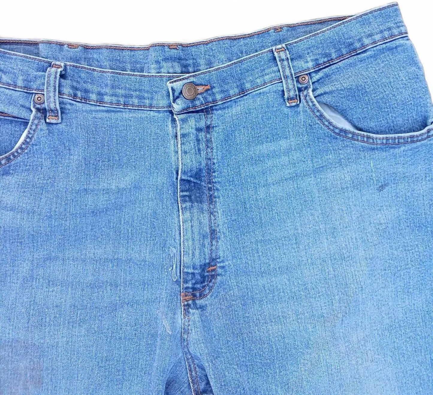 Wrangler Men's Workwear Jeans Regular Fit Light Wash Skater DIY Denim W40 L30