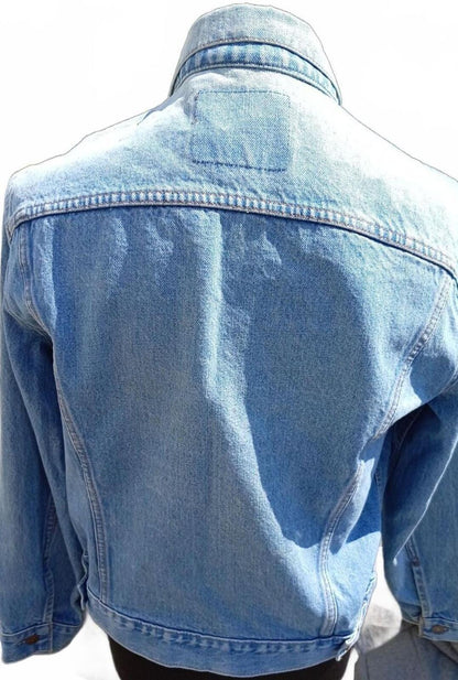 Vintage 80s Levi's 70506 0211 Denim Trucker Jacket Size 44 Large Made in USA