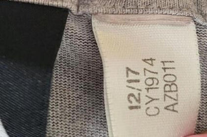 Adidas Men's Grey Abstract Pattern Logo T-Shirt - Size XS (34" Chest)