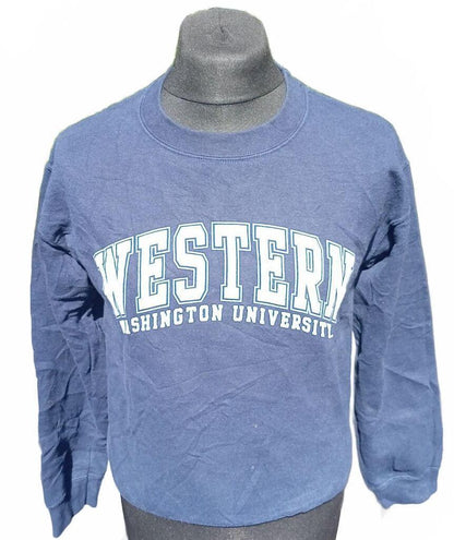 Western Washington University Navy Blue Crewneck Sweatshirt Small