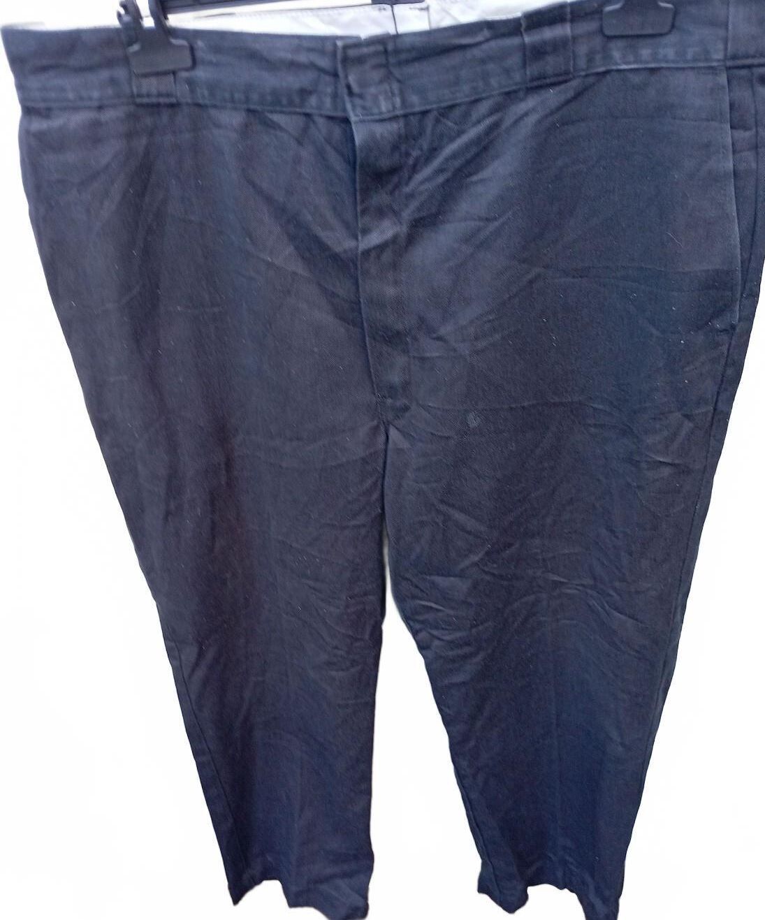 Vintage Dickies 874 Work Pants Men’s 42x29 Made In USA Navy Blue 65/35 Blend