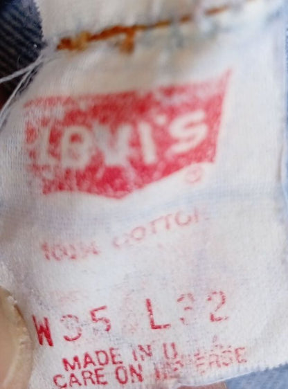 Levi’s 501 Vintage Jeans – Made in the USA – W35 L32 – 1992