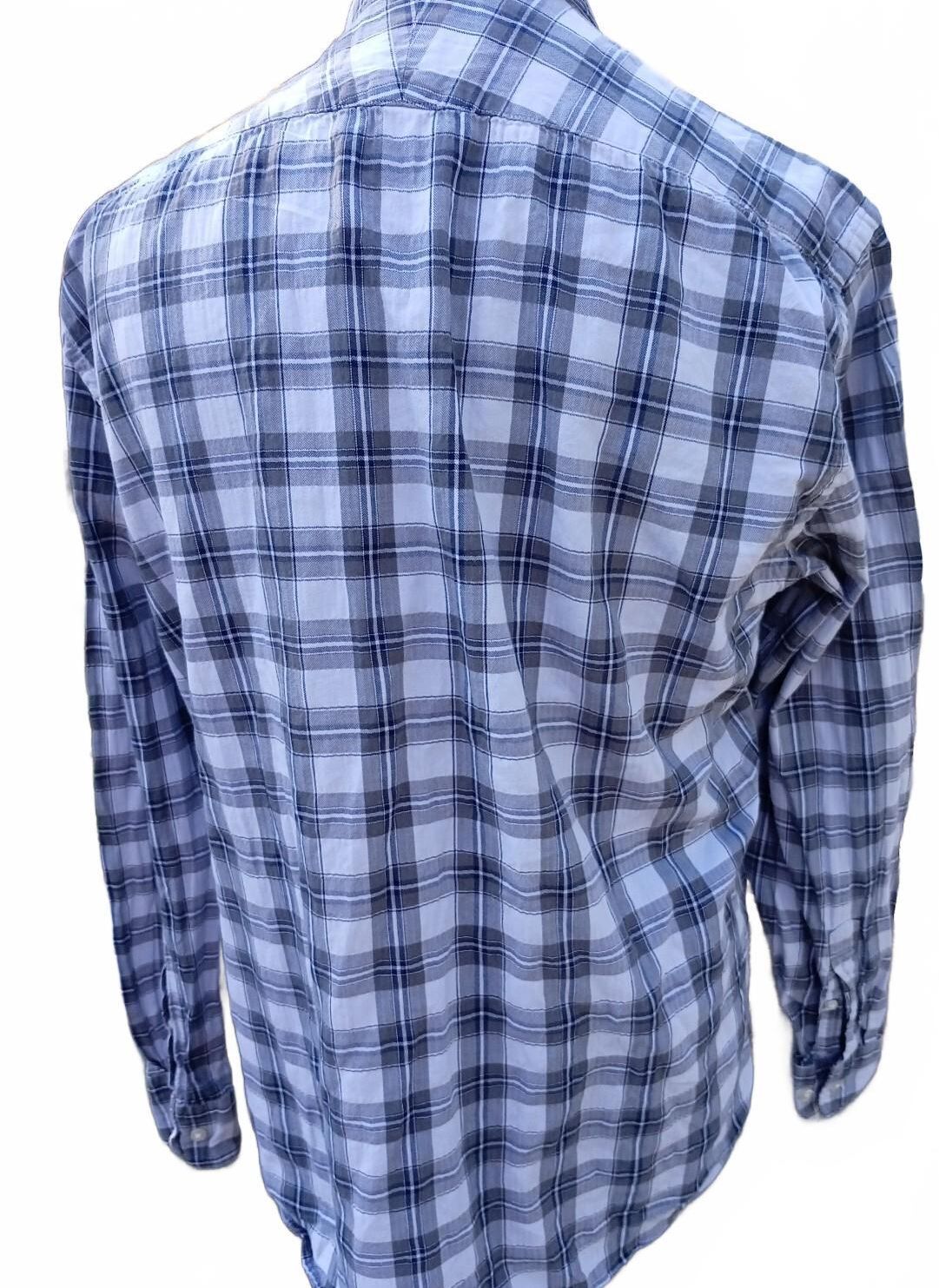 Charles Tyrwhitt Slim Fit XL Men's Long Sleeve Checked Shirt 24" P2P