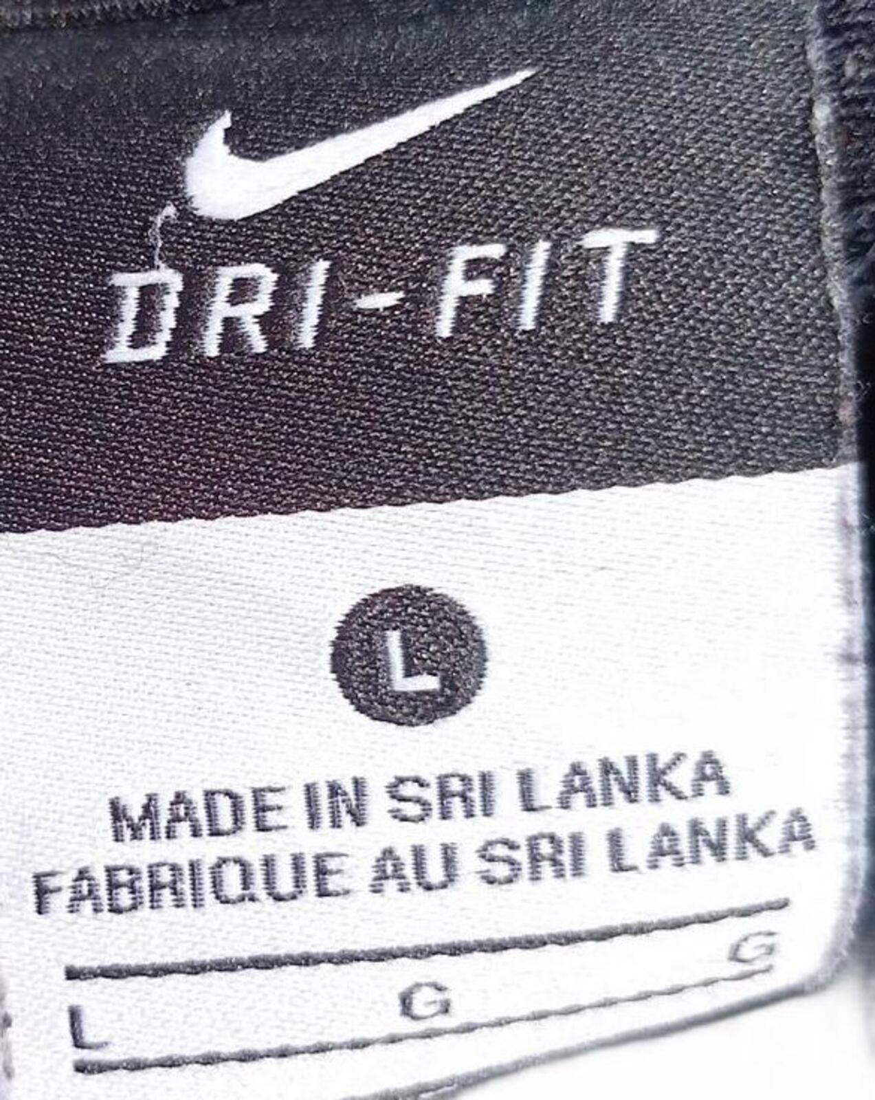 Nike Men's Short Sleeve Sports Tee Black and Grey - Large