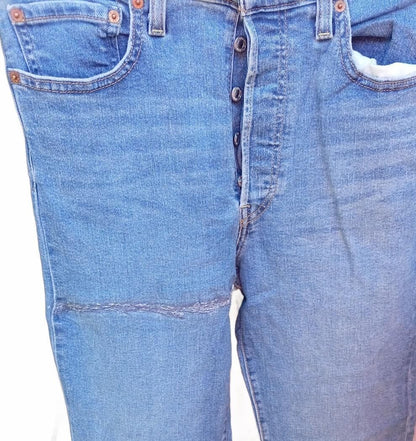 Levi's Ribcage Waist Straight Leg Blue Denim Jeans W30 L27