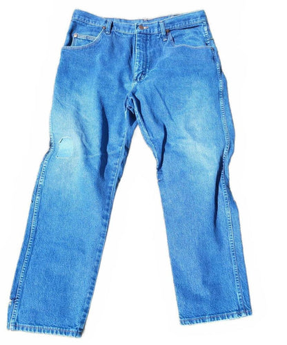Wrangler Authentics Men's Regular Fit Jeans Dark Stonewash Blue Denim W36 L30