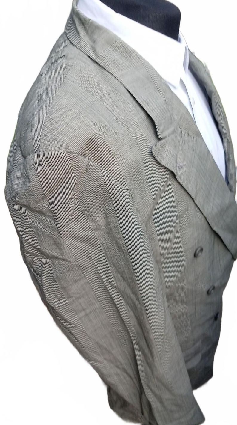 Vintage 80s Hugo Boss Al Capone Chicago Double Breasted Blazer UK 42R Jerome's
