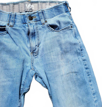 Lee Men’s Jeans W29 L30 – Light Wash Denim – Stretch – Classic Fit