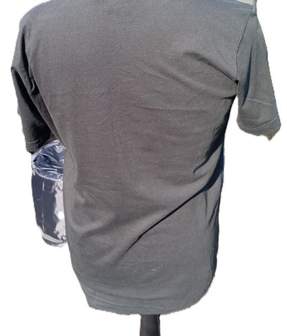 Ellesse Black Logo Print T-Shirt - Large - 22" P2P