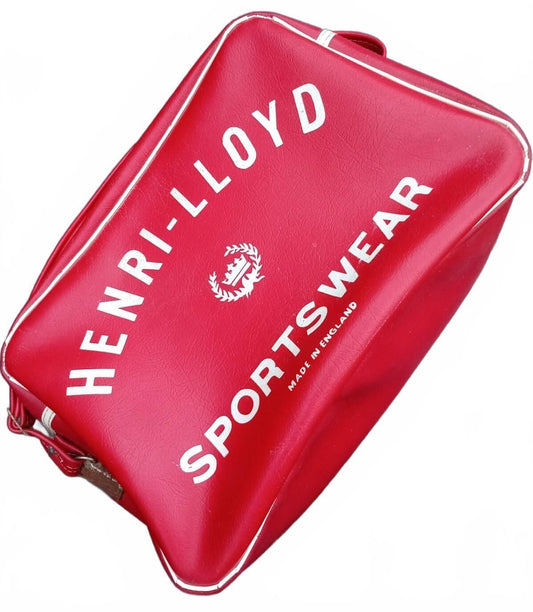 Henri‑Lloyd Sportswear Vintage Red Bag – Made in England – 1970s/80s – VGC
