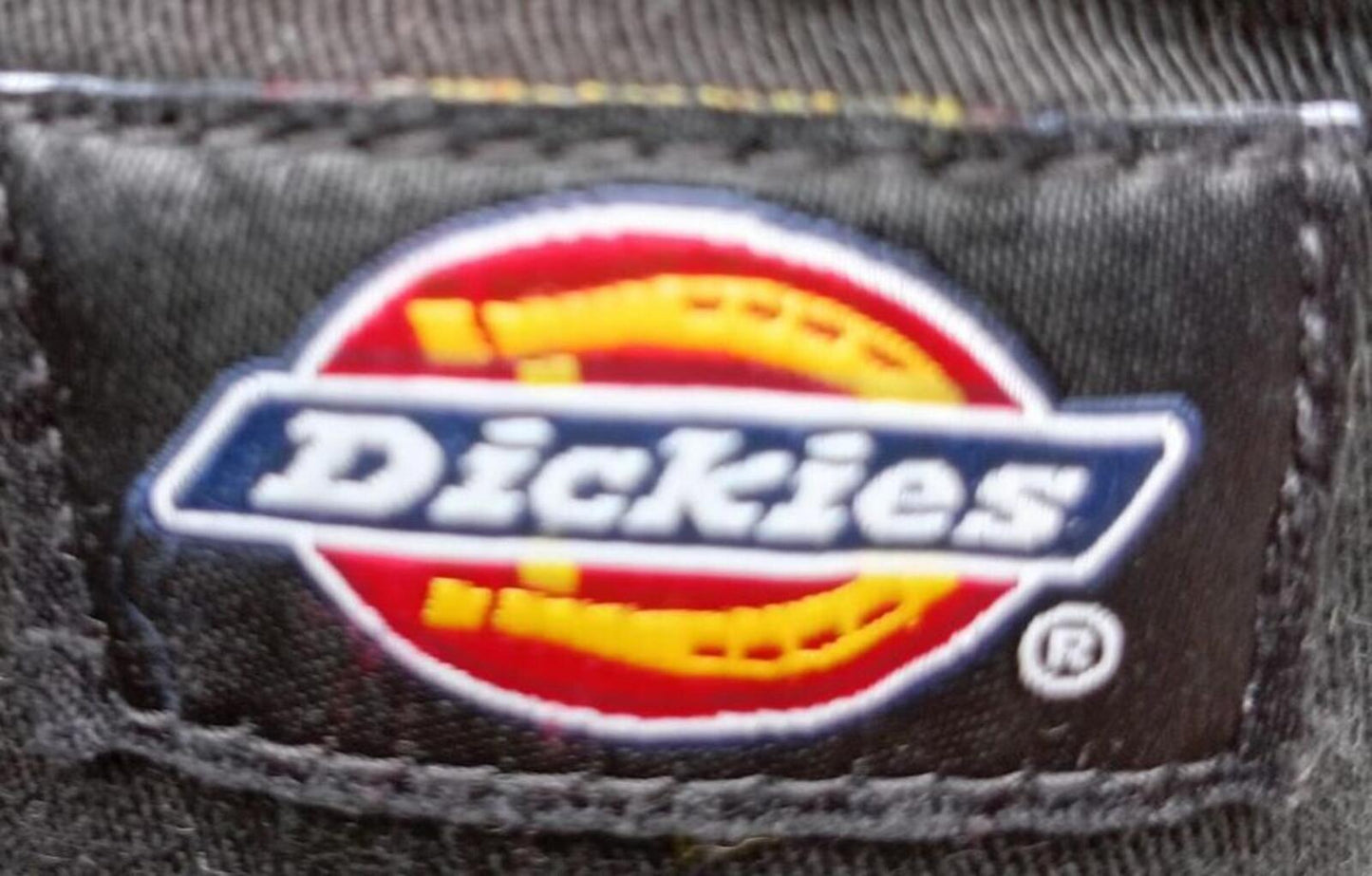 Womens Dickies Black Blue Cargo Trousers - W27R - Excellent Condition