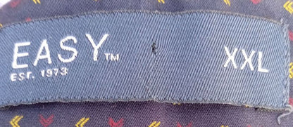 EASY™ Polo Shirt – Pink Patterned – Dragonfly Logo – Size XXL – Smart Casual