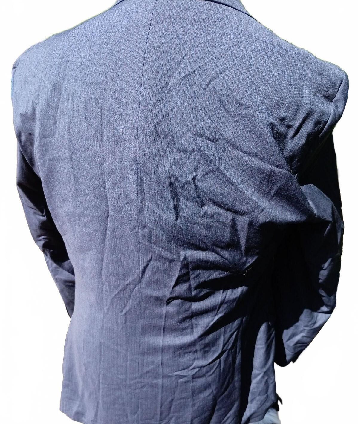 Hugo Boss Pasolini Movie Men's Blazer Suit Jacket Blue Textured UK 40R EU 50