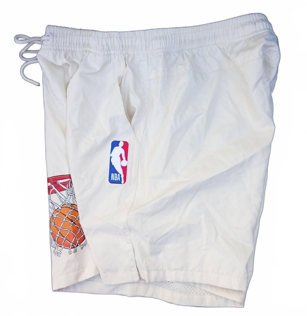 Pro Standard NBA LA Lakers Shorts White Premium Embroidered Mens Size Large