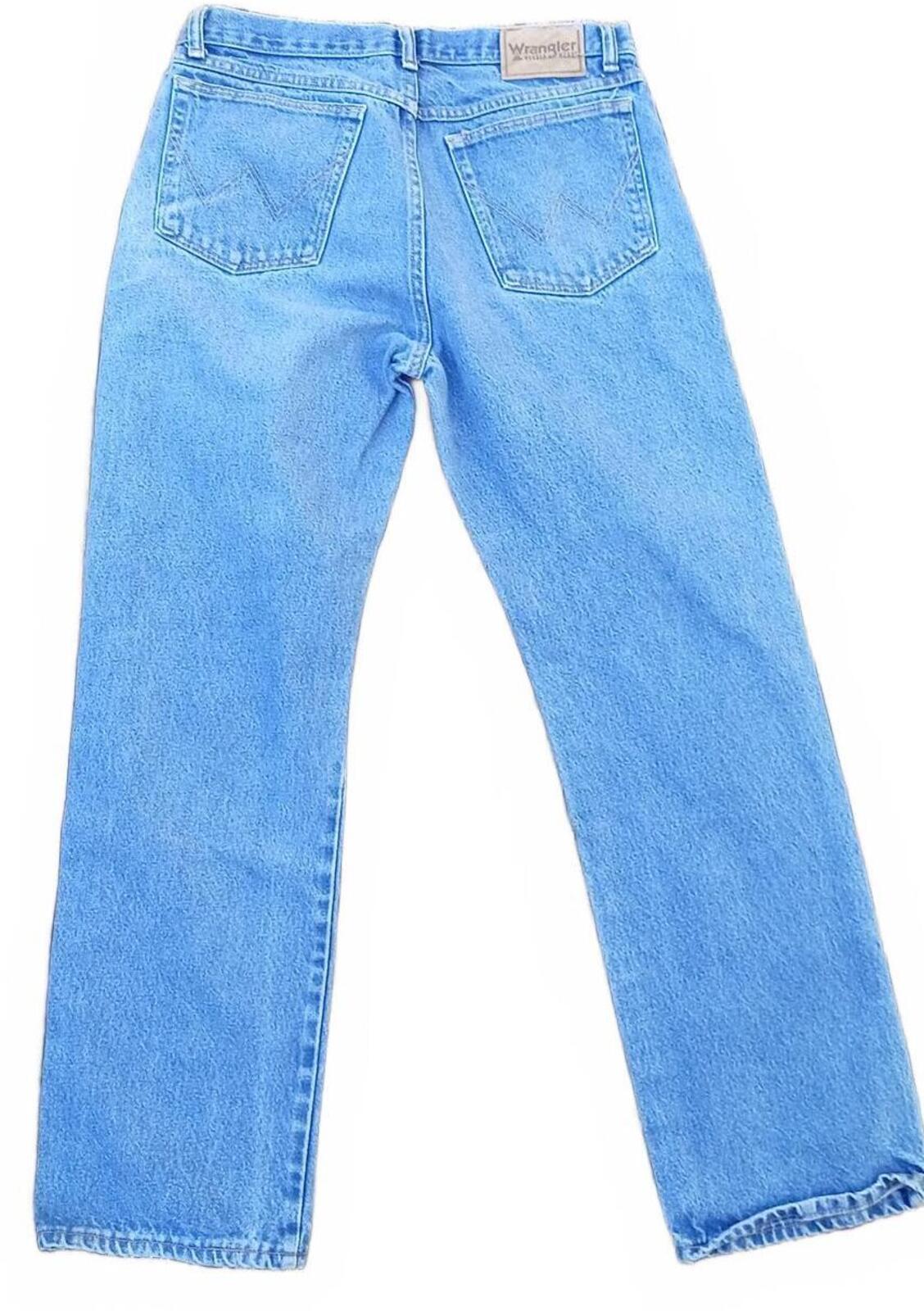Wrangler Men’s Jeans W33 L32 – Blue Denim – 100% Cotton – Straight Fit
