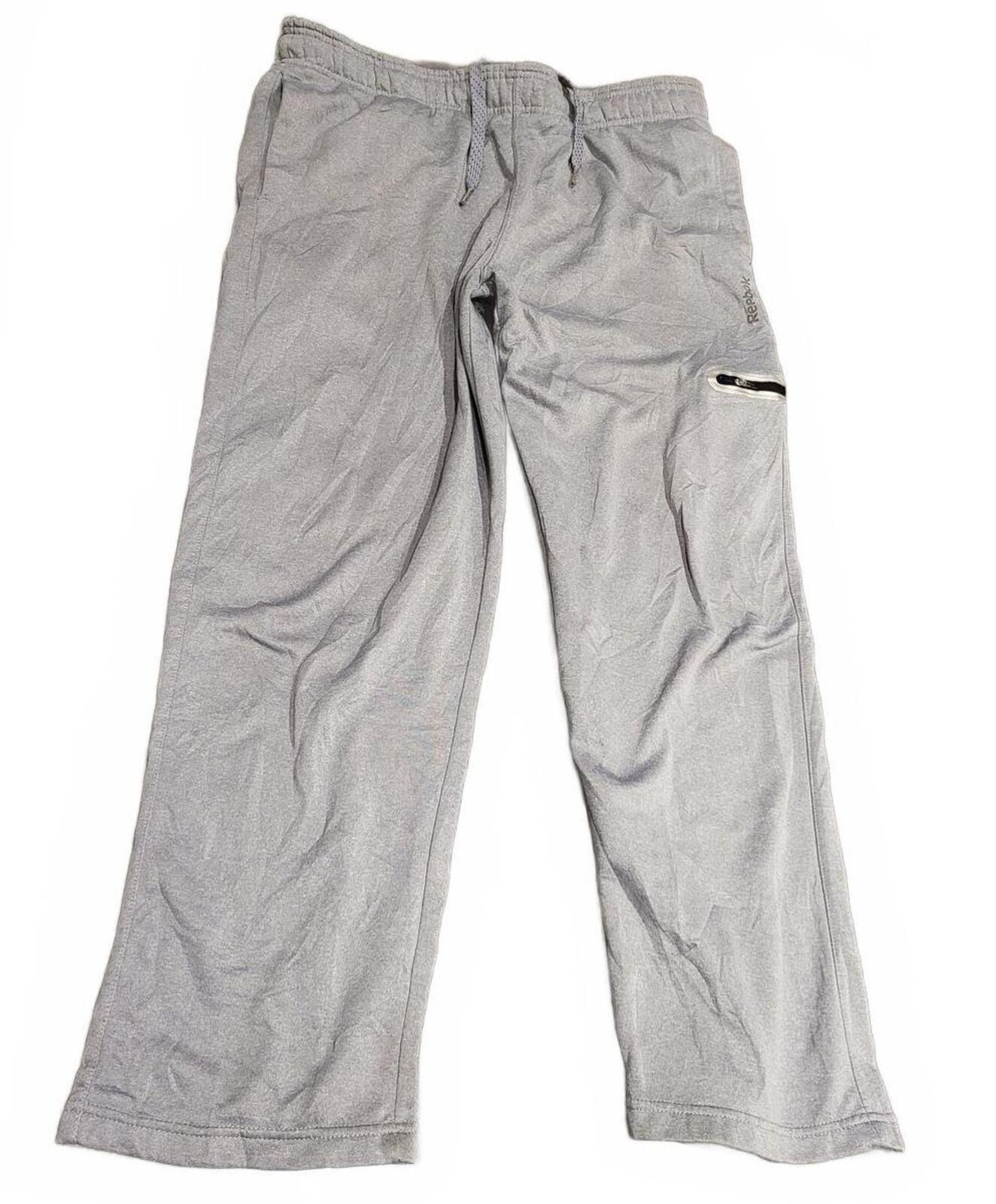 Reebok Joggers Men’s M – Light Grey – Zip Pocket – Training / Essentials