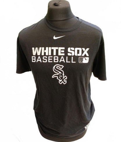 Nike White Sox Baseball Black T-Shirt - Medium