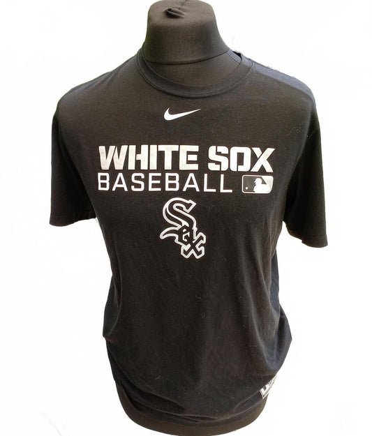 Nike White Sox Baseball Black T-Shirt - Medium