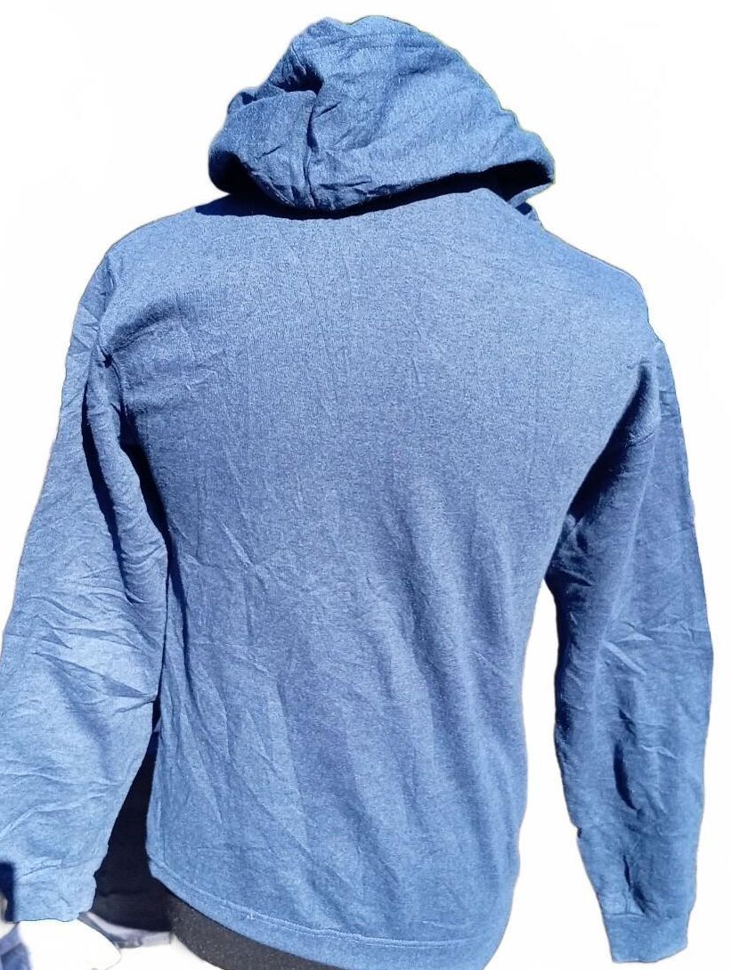 Blue Hooded Sweatshirt with Wise Resort Maryland Print - Small