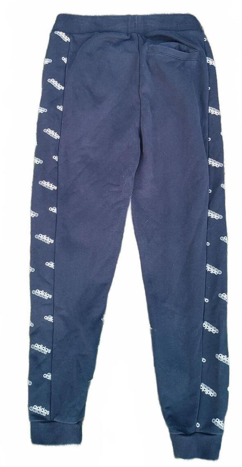 Adidas Medium – Black Logo Tape Joggers – Men’s – Side Stripe Branding