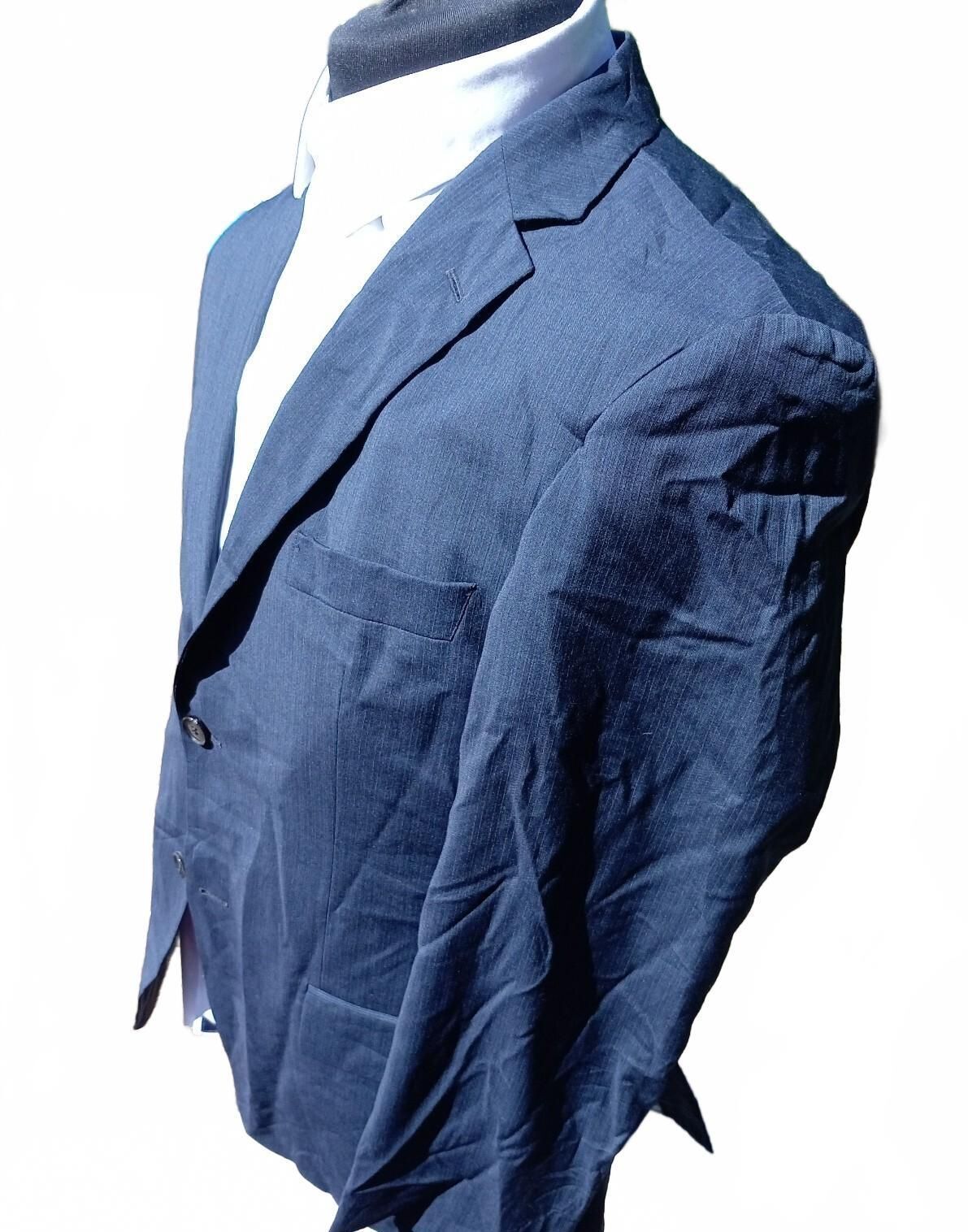 Hugo Boss Pasolini Movie Men's Blazer Suit Jacket Blue Textured UK 40R EU 50
