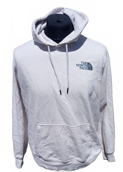 The North Face Hoodie – Large – 23" P2P – White/Grey – Soft Cotton – VGC